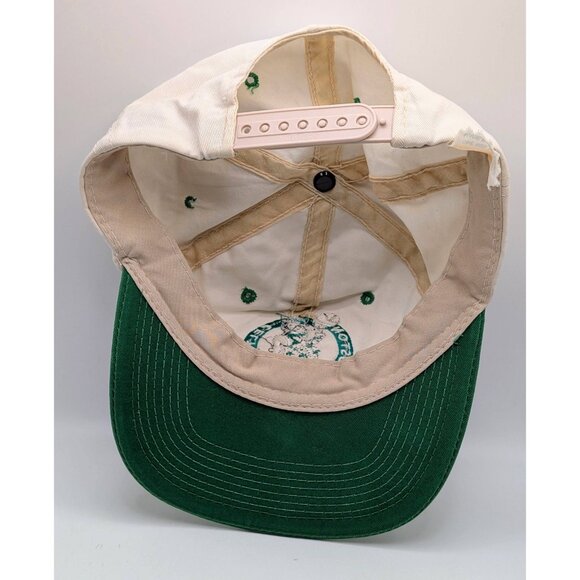 Vintage 90’s Boston Celtics Hat Snapback Two Tone White Green NBA VTG Larry Bird - Picture 5 of 6